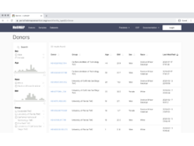 HuBMAP data portal donor search